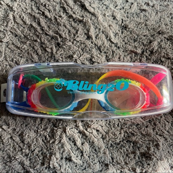 Rainbow bling swim googles - Picture 2 of 5